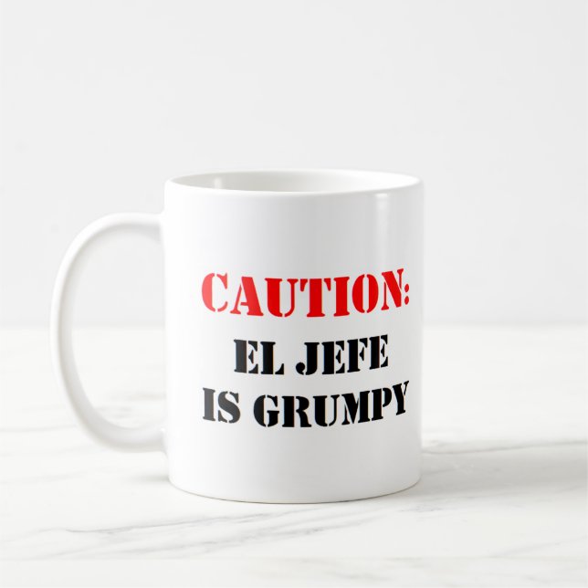Caneca De Café el jefe está rabugento (Esquerda)