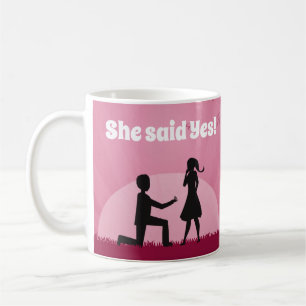 Caneca De Café Ela disse sim!