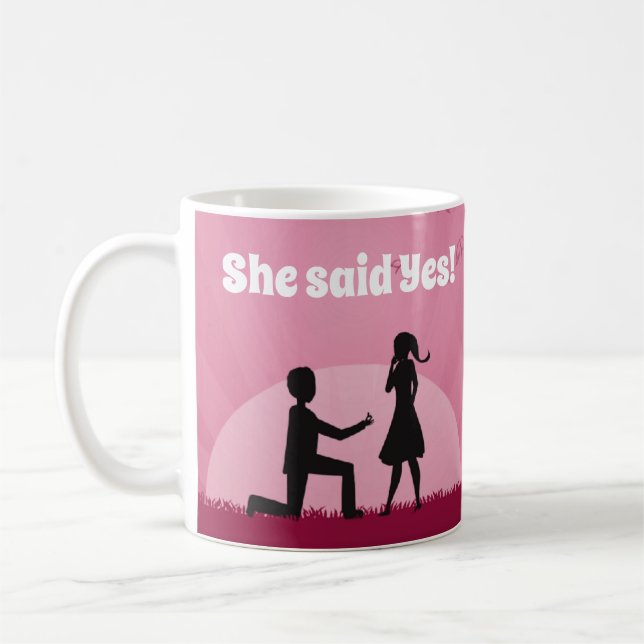 Caneca De Café Ela disse sim! (Esquerda)