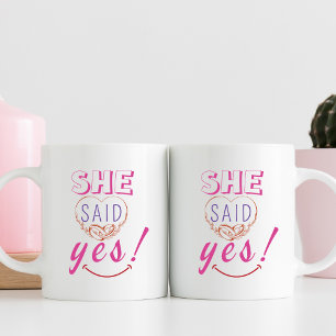 Caneca De Café Ela disse sim