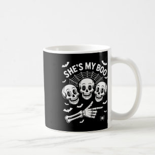 Caneca De Café Ela é a minha Casal de esqueleto combinando com o