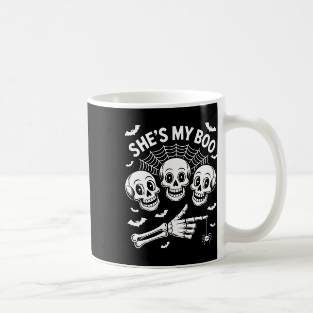 Caneca De Café Ela é a minha Casal de esqueleto combinando com o  (Direita)