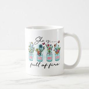 Caneca De Café Ela É Cheio de Fogo - Empoderamento Fibrante
