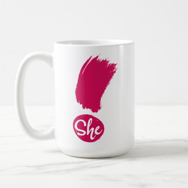 Caneca De Café Ela Exclamou Mug (Esquerda)