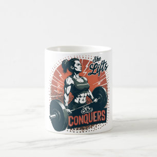 Caneca De Café Ela Levanta, Ela Conquista