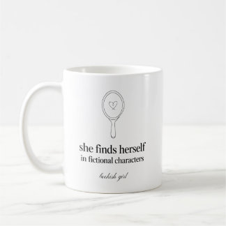 Caneca De Café Ela se Encontra em Personagens Fictícios Livresca