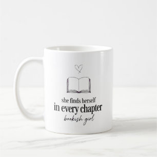 Caneca De Café Ela se Encontra em Todo Capítulo Bookish Open Bo