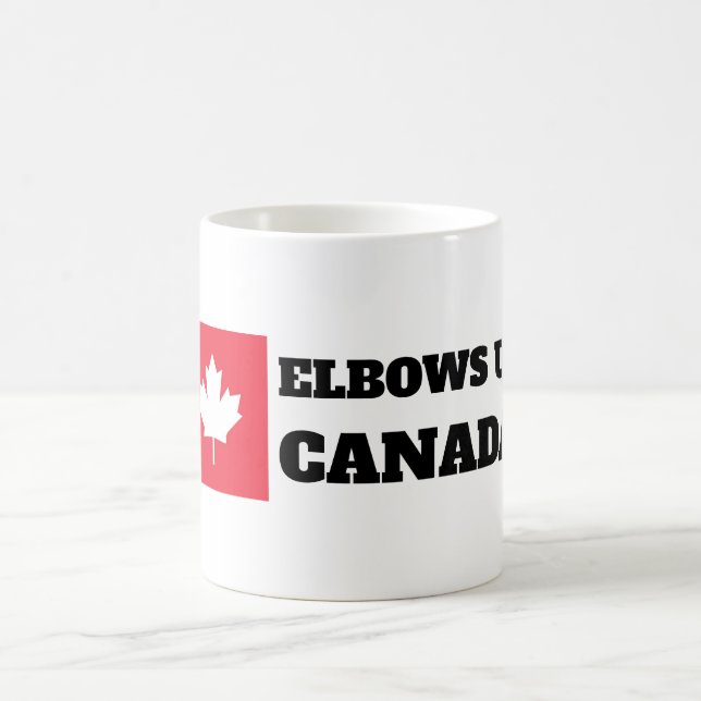 Caneca De Café Elbows Up Canadá (Centro)