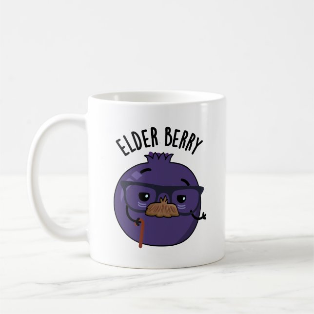 Caneca De Café Elder berry Funny Berry Pun (Esquerda)