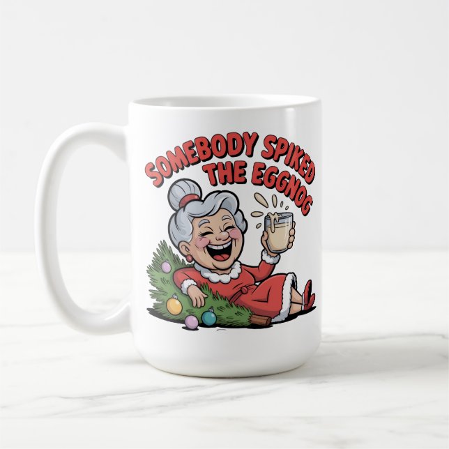 CANECA DE CAFÉ ELDERY LADY FALLS OVER CHRISTMAS  (Esquerda)