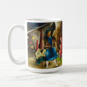 Caneca De Café Eldzier Cortor's The Eviction Abstrato