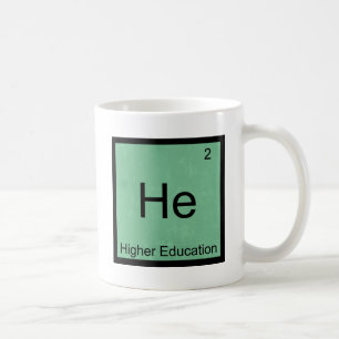 Caneca De Café Ele - Camiseta Símbolo Elemento Química Ensino Sup