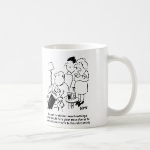 Caneca De Café Ele costumava sussurrar "coisas doces"