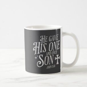 Caneca De Café Ele Deu Seu Filho Unigênito Cruz Cristã Jesus