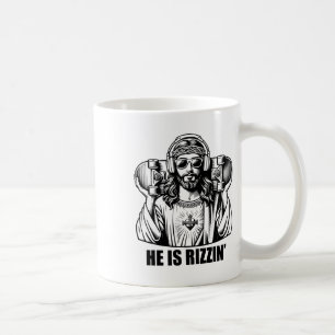 Caneca De Café Ele É Jesus Rizzin Skateboard Páscoa Religioso Ris