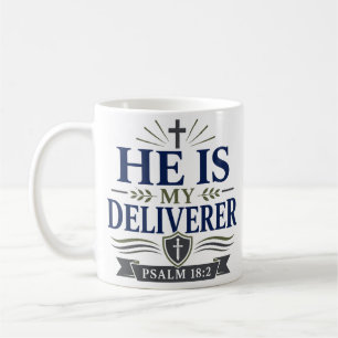 Caneca De Café Ele É Meu Libertador Citação Diária de Fé