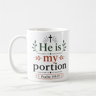 Caneca De Café Ele é Minha Porção Citação de Promessa de Escritur
