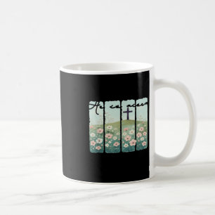 Caneca De Café Ele É Risen Christian Wildflower Felz pascoa Wome