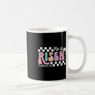 Caneca De Café Ele É Risen Jesus Christian Verificado Design East