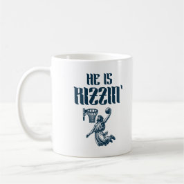 Caneca De Café Ele Está Rizzin'Engraçado Jesus Noel Meme