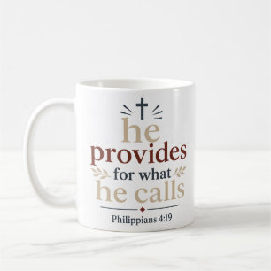 Caneca De Café Ele Providencia o Que Ele Chama de Promessa das Es