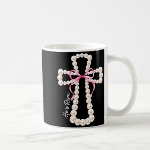 Caneca De Café Ele Ressuscitou Contas Coquette Arco Páscoa Jesus
