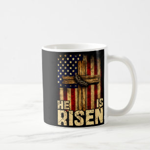 Caneca De Café Ele ressuscitou jesus cristão deus religioso pásco