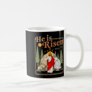 Caneca De Café Ele ressuscitou Jesus cristão feliz páscoa mulhere