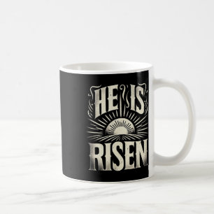 Caneca De Café Ele Ressuscitou Jesus Deus Cristão Sol Ressurreiçã