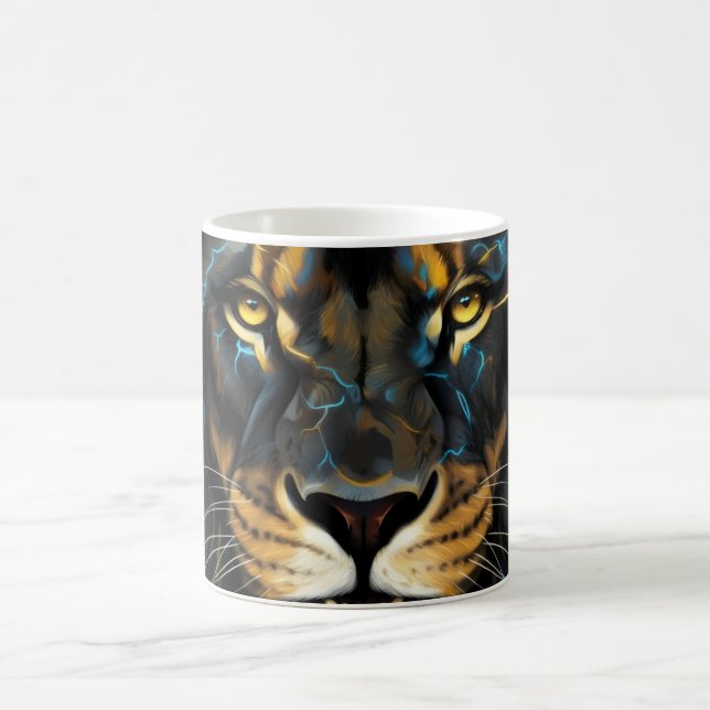 Caneca De Café Electric Thunder Lion Coffee Mug (Centro)