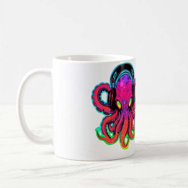 Caneca De Café Electronic Music Summer Festival Trippy Octopus Ed (Esquerda)