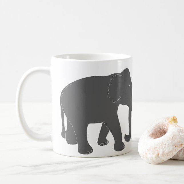 Caneca De Café Elefante (Com Donut)