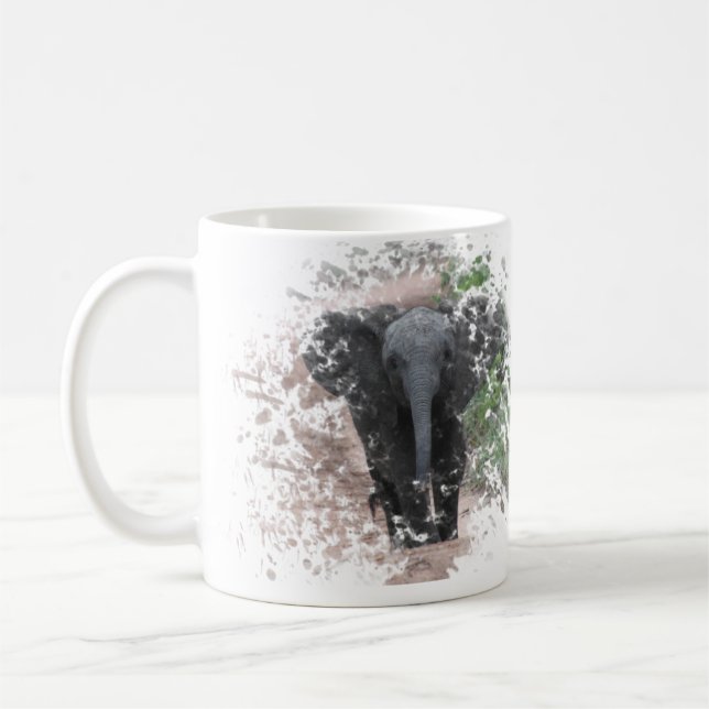 Caneca De Café Elefante 2 (Esquerda)