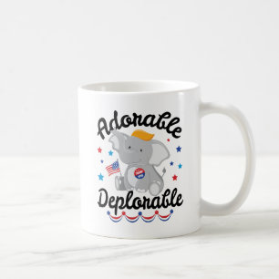 Caneca De Café Elefante Aplorável Trump 2016