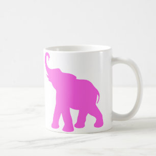 Caneca De Café Elefante cor-de-rosa