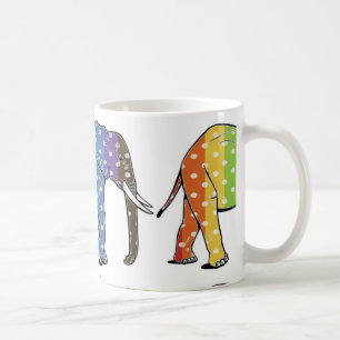 Caneca De Café Elefante das bolinhas