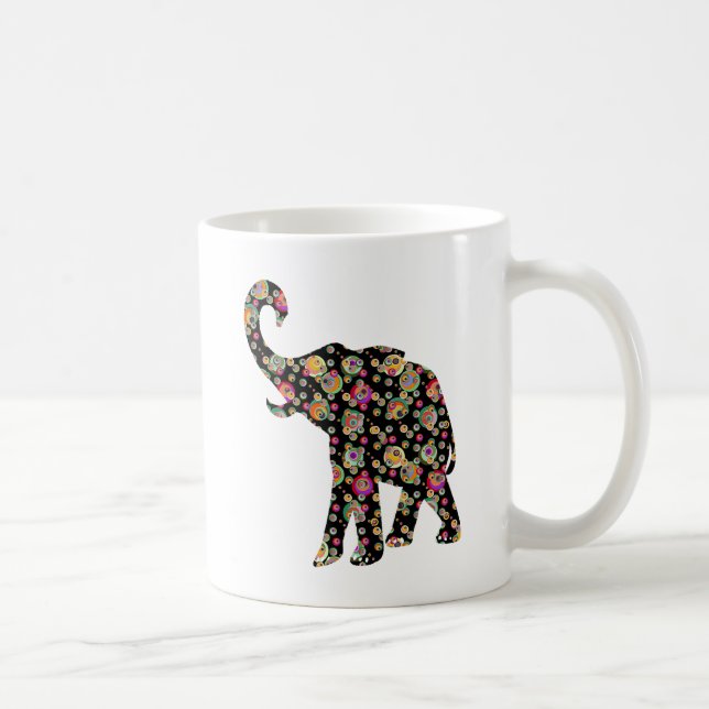 Caneca De Café Elefante do Hippie (Direita)