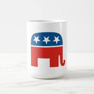 Caneca De Café elefante do Partido Republicano de Estados Unidos