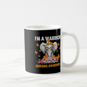 Caneca De Café Elefante Eu sou um guerreiro Sensibilização para a