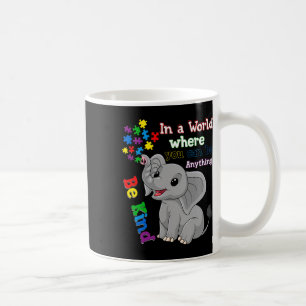 Caneca De Café Elefante Fofo Seja Gentil E Peça de Quebra-Cabeça
