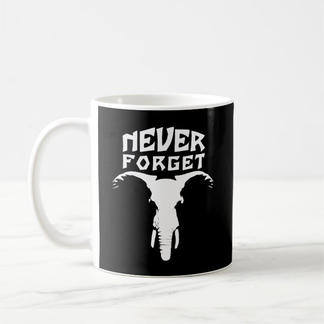 Caneca De Café Elefante Nunca Esquece (Esquerda)