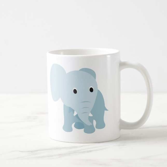 Caneca De Café Elefante para Bebê (Direita)