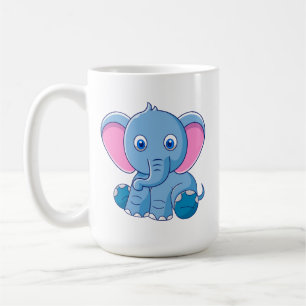 Caneca De Café Elefante para Bebê