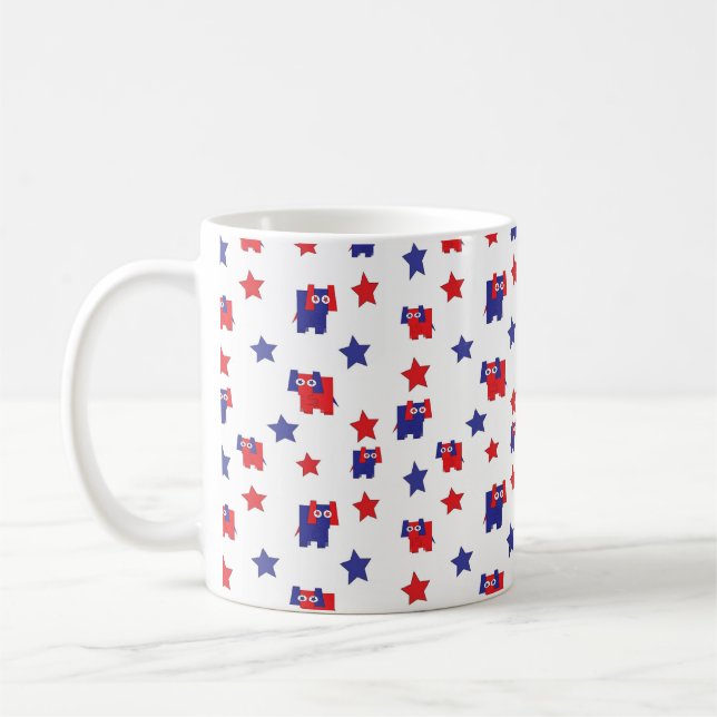 Caneca De Café Elefante Republicano (Esquerda)