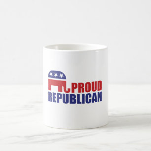 Caneca De Café Elefante republicano orgulhoso