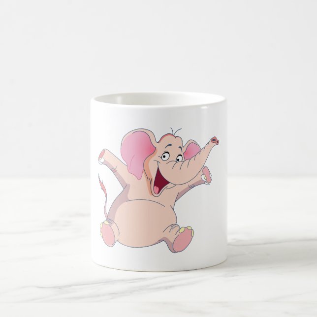 Caneca De Café elefante rosa pink elephant (Centro)