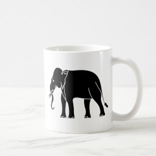 Caneca De Café Elefante Siamês