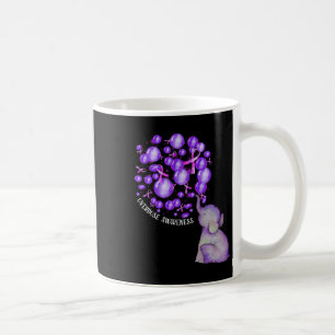 Caneca De Café Elefante Soprando Roxo-Roxo Sobredosagem