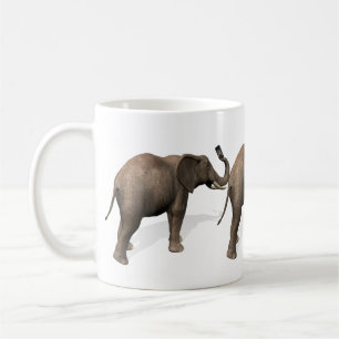 Caneca De Café Elefante Tomando Uma Selfie
