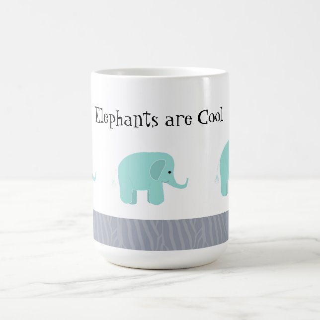 Caneca De Café Elefantes são Legais (Centro)